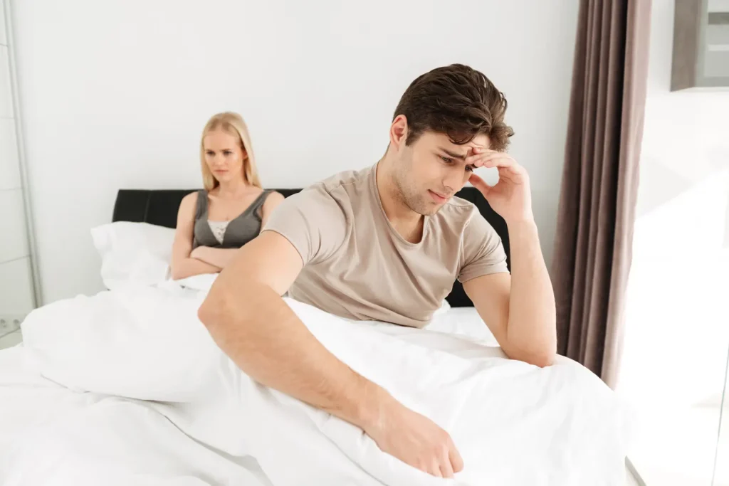 Man experiencing erectile dysfunction affecting relationship and emotional wellbeing in Birmingham